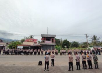 Demi Ketertiban dan Keamanan Masyarakat, Polres Bolsel Gelar Apel Kesiapan Pengamanan Perayaan Malam Tahun Baru