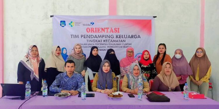Tekan Angka Stunting, Dinas KBPP-PA Bolsel Gelar Orientasi Tim Pendamping Keluarga