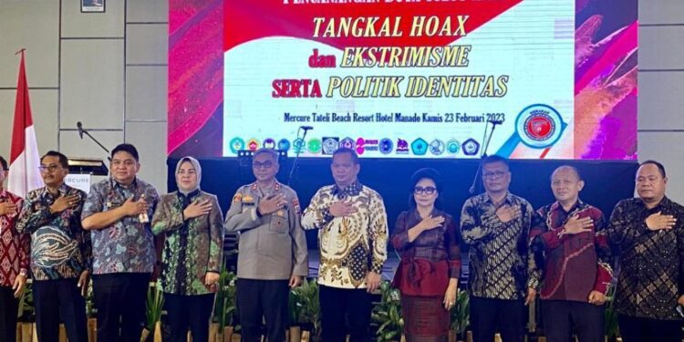 Walikota Kotamobagu Hadiri Kegiatan Pencanangan Duta Sulut Aman Tangkal Hoax dan Extrimisme serta Politik Identitas