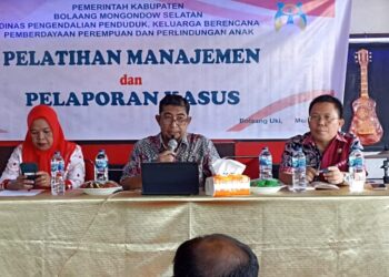 Maraknya Kekerasan Terhadap Perempuan dan Anak, Dinas PPKBP3A Bolsel Gelar Pelatihan Pelaporan Kasus