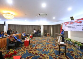 Tatong Bara Hadiri Sosialisasi Pengawasan Pemilu Partisipatif di Kotamobagu