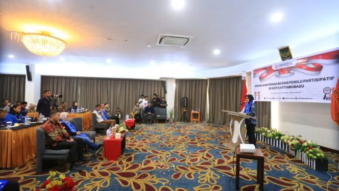 Tatong Bara Hadiri Sosialisasi Pengawasan Pemilu Partisipatif di Kotamobagu
