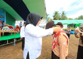 Tatong Bara Hadiri Kegiatan Perkemahan Gabungan Pondok Pesantren As Salam di Desa Bungko