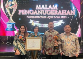 Pemkot Kotamobagu Kembali Raih Penghargaan Kota Layak Anak Tahun 2023