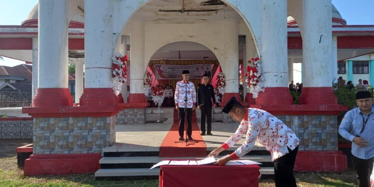 Bupati Iskandar Kamaru Pimpin Apel kerja Perdana Tahun 2024