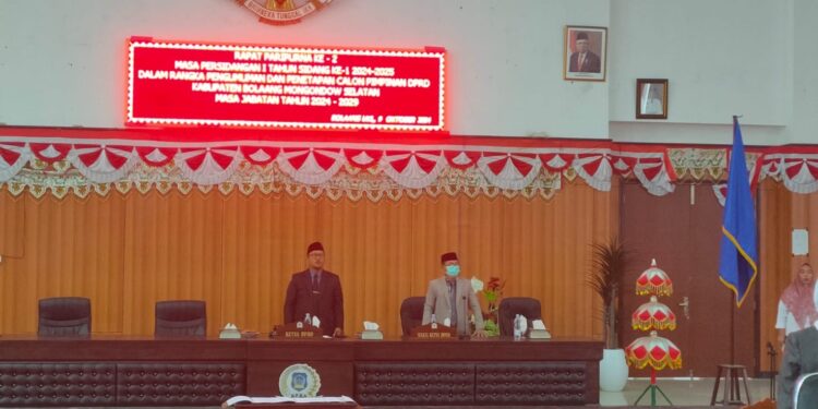 DPRD Bolsel Tetapkan Pimpinan Periode 2024-2029 melalui Rapat Paripurna