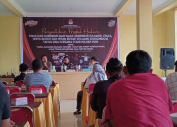 KPU Bolmong Gelar Penyuluhan Produk Hukum Pilkada 2024 Bersama Insan Pers dan Stakeholder