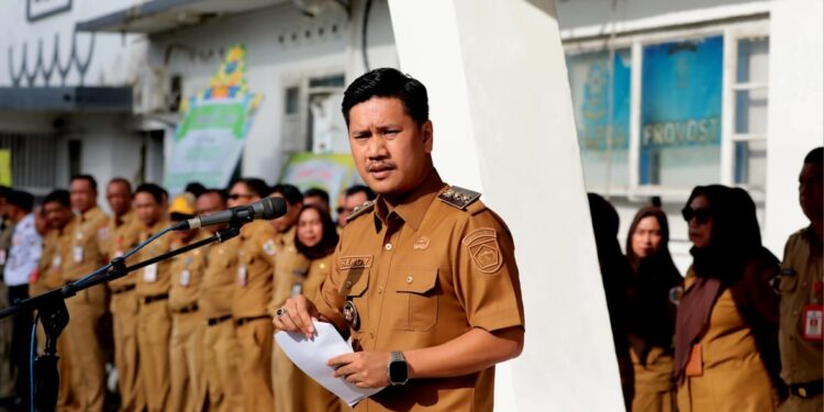 Wakil Wali Kota Rendy Virgiawan Mangkat Pimpin Apel Kerja Perdana di Pemkot Kotamobagu