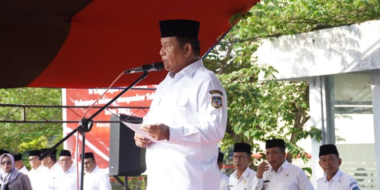 Di Pimpin Wabup Pemkab Bolsel Gelar Apel Perdana, Deddy: Minta Kedisiplinan ASN
