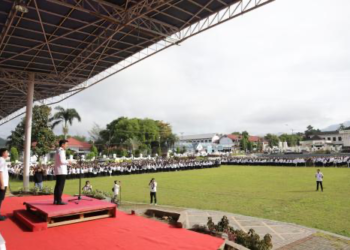 Wakil Walikota Kotamobagu Pimpin Apel Perdana Pasca Libur Panjang Idul Fitri dan Nyepi