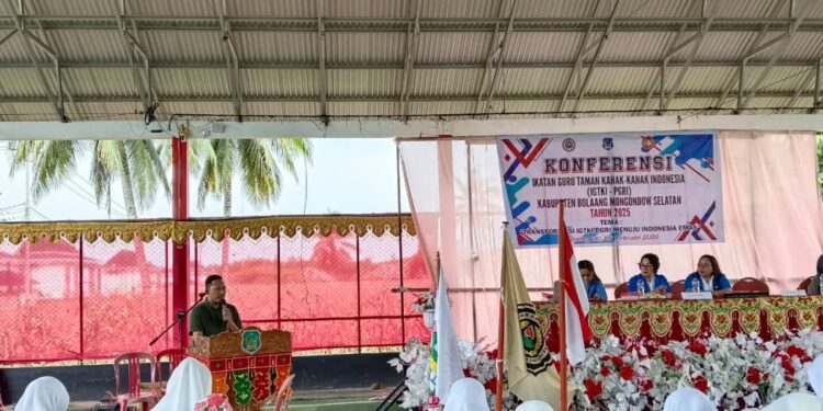 Sekdis Dikbud Bolsel Hadiri Konferda IGTKI-PGRI, Pengurus Baru Resmi Dikukuhkan