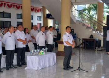 Usai Libur Lebaran Wabup Dony Lumenta Pimpin Apel Perdana ASN Bolmong