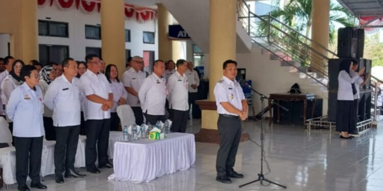 Usai Libur Lebaran Wabup Dony Lumenta Pimpin Apel Perdana ASN Bolmong