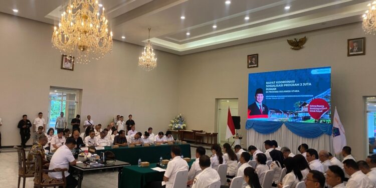 Wabup Dony Lumenta Hadiri Rakor Program 3 Juta Rumah Bersama Gubernur YSK