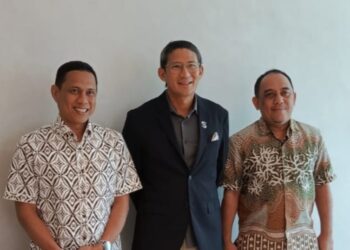 Bupati Bolmong Yusra Alhabsy Dan Wenny Gaib Ketemu Sandiaga Uno Bahas Investasi Pariwisata