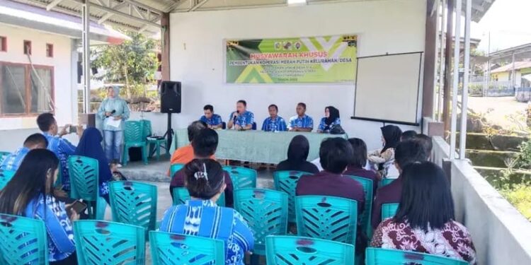 Pemkot Kotamobagu Gelar Musyawarah Pembentukan Koperasi Merah Putih di Desa Upai dan Sia