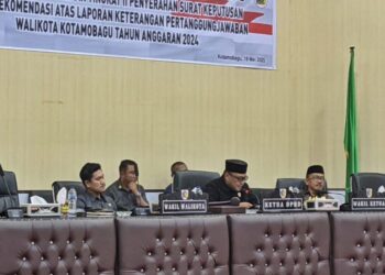 DPRD Kotamobagu Gelar Rapat Paripurna LKPJ Walikota 2024
