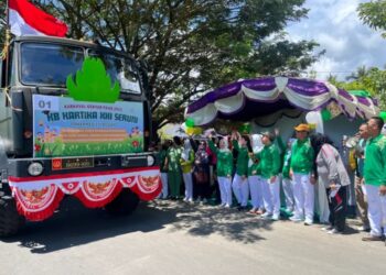 Bupati Yusra Resmi Lepas Ratusan Karnaval Bunda Paud