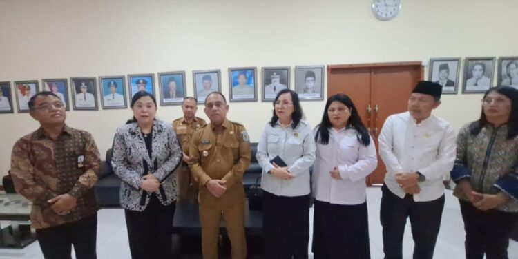 Bahas Kampus Moderasi Bupati Yusra Terima Kunjungan Rektor Kampus IAKN Manado