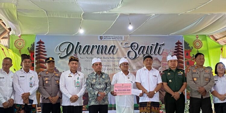 Bupati Bolmong Hadiri Perayaan Umat Hindu Dharma Santi Nyepi Di Desa Kembang Merta