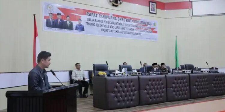 Wawali Kotamobagu Hadiri Penyerahan SK Rekomendasi Pansus LKPJ Walikota 2024