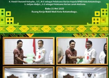 Wawali Rendy V Mangkat Serahkan SK Plh 5 Pejabat Pemkot Kotamobagu