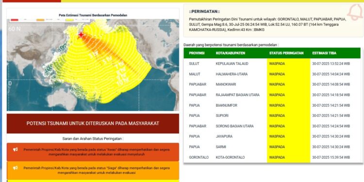 Peringatan Tsunami di Sulut, Boby Sampe: Jangan Panik Wilayah Bolsel Masih Aman
