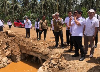 Wakil Bupati Dony Lumenta Turun Langsung Tinjau Kondisi Banjir Desa Bakan