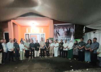 Di Hadiri Bupati Bolmong Yusra Alhabsy Dan SKPD Bolmong,Wabup Dony Lumenta Rayakan Pengucapan Syukur Di Rumahnya