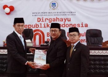 Disampaikan Bupati, Tiga Fraksi DPRD Bolsel Terima RKUA PPAS Tahun 2026