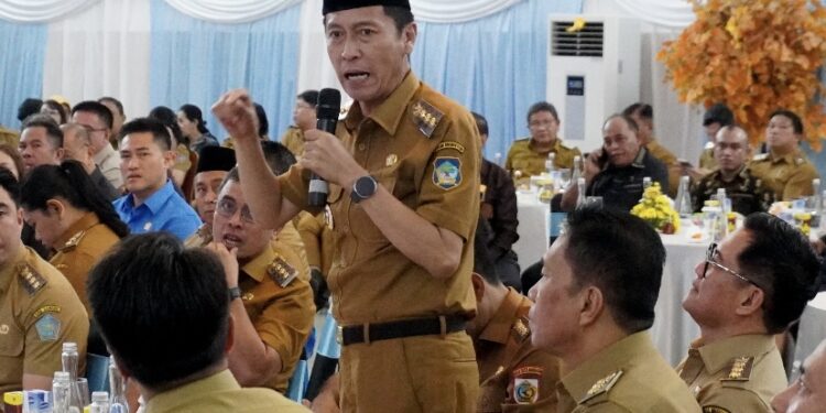 Di Pimpin Gubernur, Bupati Iskandar Kamaru Ikuti Rakor Bersama Kepala Daerah Se-Sulut