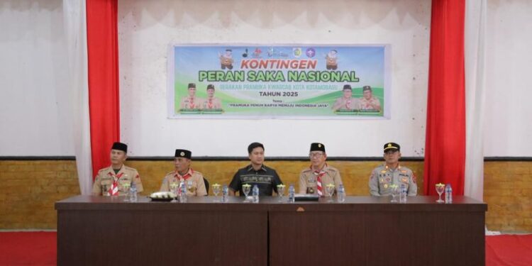 Wakil Wali Kota RVM Resmi Melepas Kontingen Kotamobagu ke Peran Saka 2025 Gorontalo
