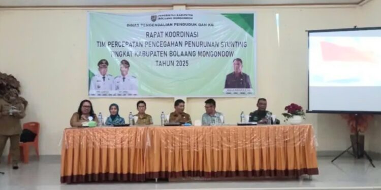 Wabup Dony Lumenta Buka Rakor TP3S Dalam Penanganan Stunting Bolmong