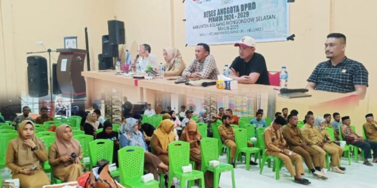 DPRD Bolsel Serap Aspirasi Masyarakat Lewat Kegiatan Reses