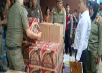 Pemkot Kotamobagu Sita Ribuan Miras Tanpa Izin