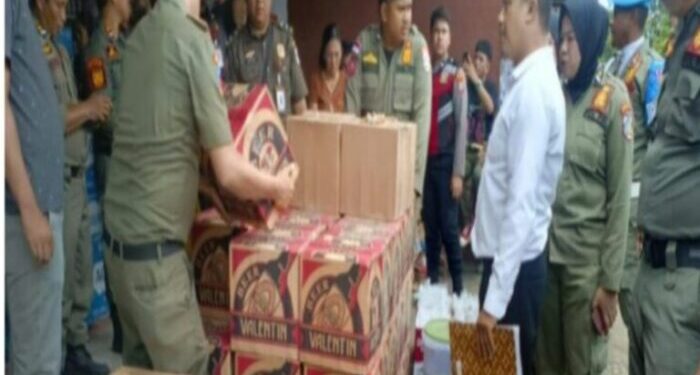 Pemkot Kotamobagu Sita Ribuan Miras Tanpa Izin