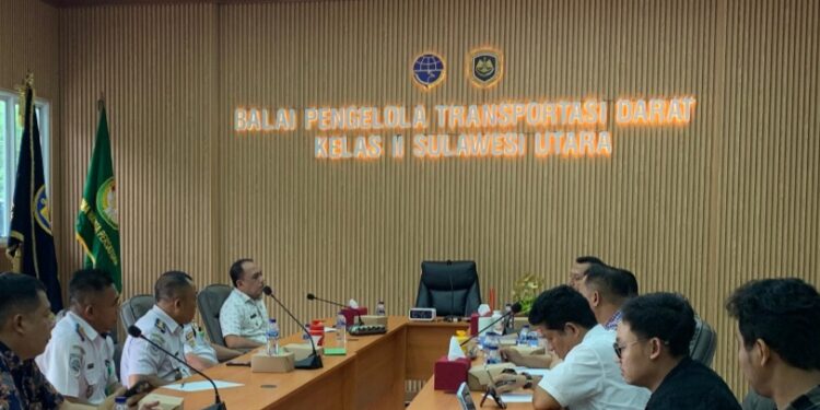 Bupati Bolmong Yusra Alhabsy Pimpin Rapat Koordinasi Dengan BPTD Kelas II Sulut