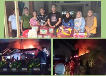 Dinsos Kotamobagu Serahkan Bantuan Bencana Kebakaran di Kotobangon