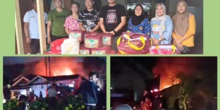 Dinsos Kotamobagu Serahkan Bantuan Bencana Kebakaran di Kotobangon