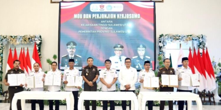 Kejati Sulut dan Pemkot Kotamobagu Teken MoU Tentang Penerapan Pidana Kerja Sosia