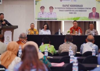Pimpin Rapat Koordinasi,Wabup Dony Lumenta; Perlu Penanganan Stunting Secara Komprehensif Di Segala Aspek
