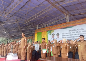 Pimpin Apel Perdana, Walikota Kotamobagu Serahkan SK PPPK Paruh Waktu