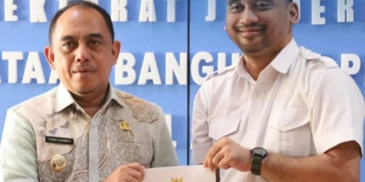 Bupati Yusra Alhabsy Teken MoU Dengan BPBPK Sulut Untuk Penyediaan Infrastruktur Air Minum
