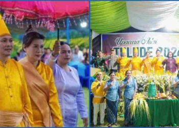 Warga Tiberias Sambut Wabup Dony Lumenta Di Perayaan Tulude