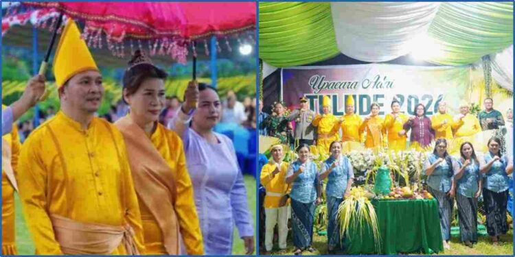 Warga Tiberias Sambut Wabup Dony Lumenta Di Perayaan Tulude