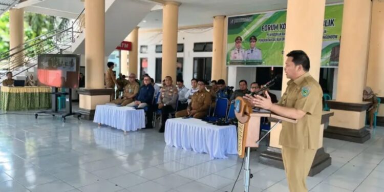 Wabup Doni Lumenta Buka Forum Konsultasi Publik Bahas Rancangan RKPD 2027