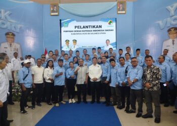 Bupati Yusra Alhabsy Dan Wabup Dony Lumenta Menghadiri Pelantikan Dekopinda Se-Sulut