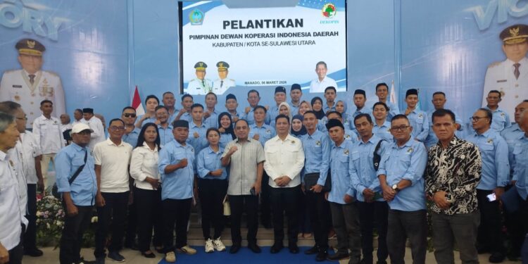 Bupati Yusra Alhabsy Dan Wabup Dony Lumenta Menghadiri Pelantikan Dekopinda Se-Sulut