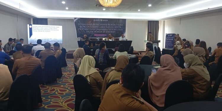 Assisten II Pemkot Kotamobagu, Buka Sosialisasi Peredaran Rokok Bercukai