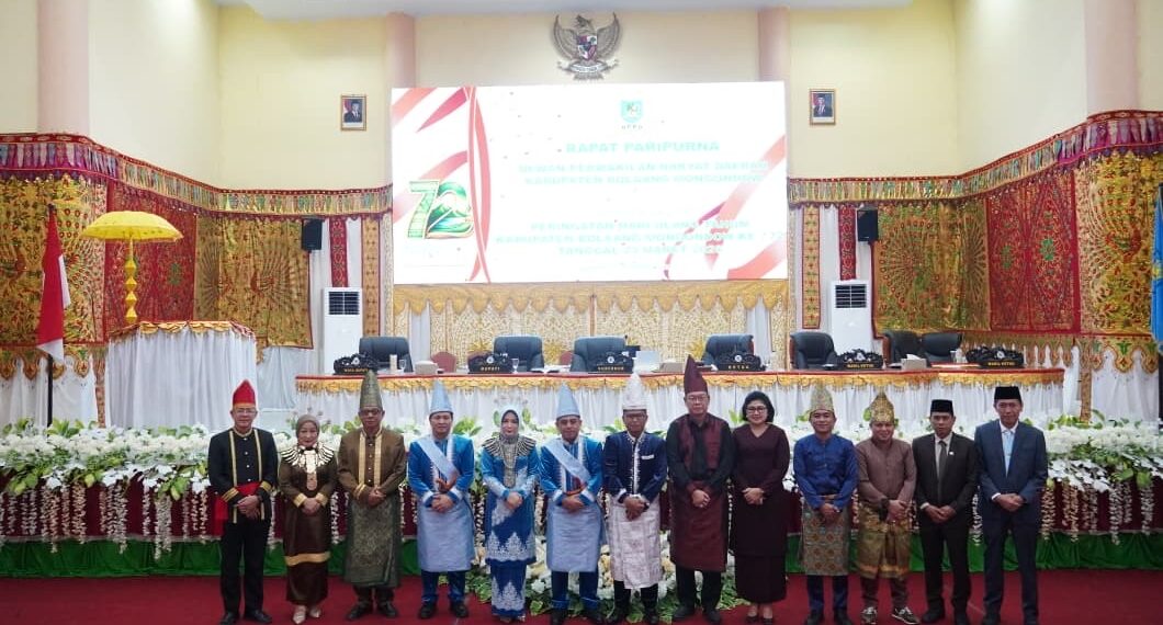 Bupati Bolsel Hadiri Paripurna HUT ke-72 Bolmong, Tegaskan Sinergitas Antar-Daerah